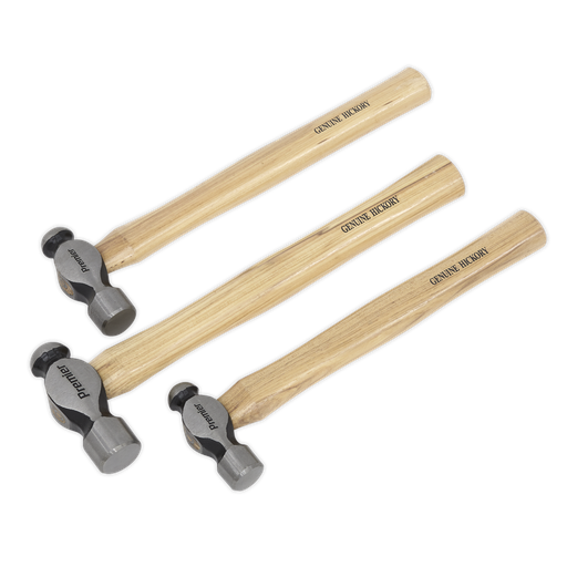 [AK203] Premier Ball Pein Hammer Set 3pc Hickory Shafts