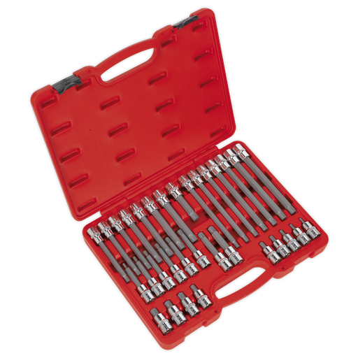 [AK2198] Premier Ribe Socket Bit Set 1/2"Sq Drive 32pc