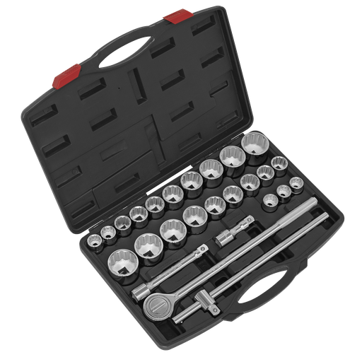[AK2582] Premier Metric/Imperial Socket Set 3/4"Sq Drive 12-Point 26pc