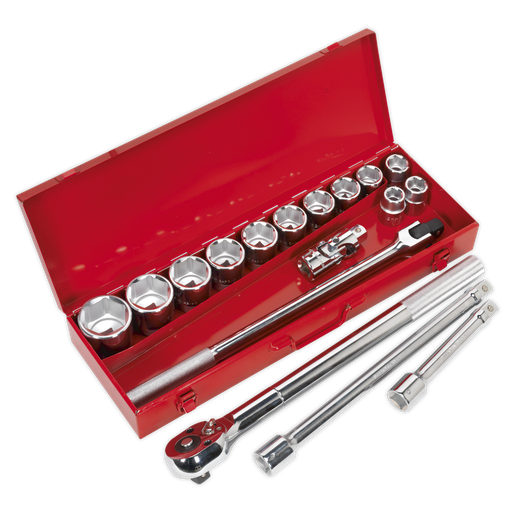 [AK2597] Premier Socket Set 3/4"Sq Drive 17pc