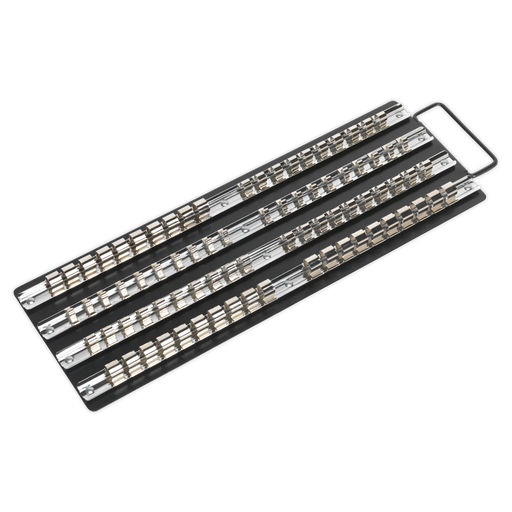 [AK271B] Premier Socket Rail Tray 1/4", 3/8" & 1/2"Sq Drive - Black