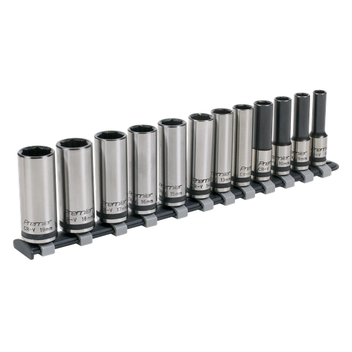 [AK2744B] Premier Black Deep Lock-On™ Socket Set 3/8"Sq Drive 12pc