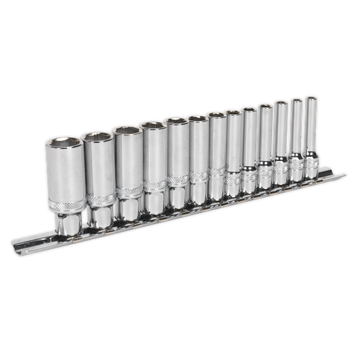 [AK2747] Premier Deep Lock-On™ Socket Set 1/4"Sq Drive 13pc