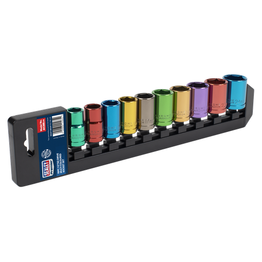 [AK288] Premier Multi-Coloured Socket Set 1/2"Sq Drive 10pc