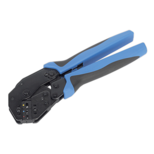 [AK3863] Angled Head Ratchet Crimping Tool Insulated Terminals
