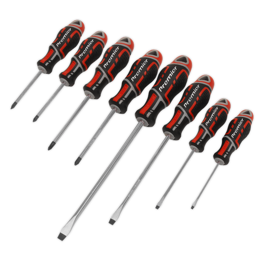 [AK4322] Premier GripMAX® Screwdriver Set 8pc - Red