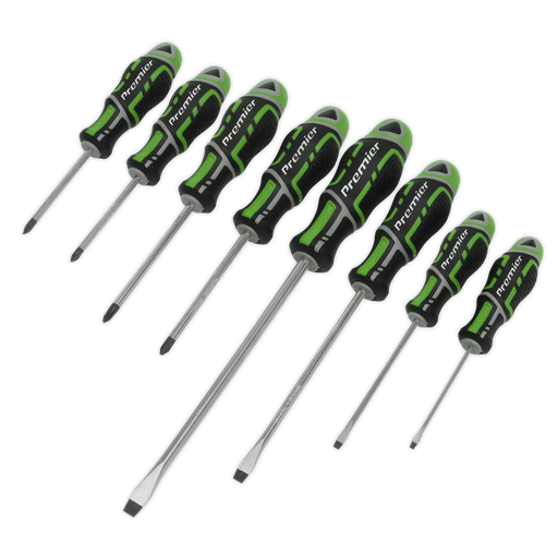 [AK4322HV] Premier GripMAX® Screwdriver Set 8pc - Hi-Vis Green