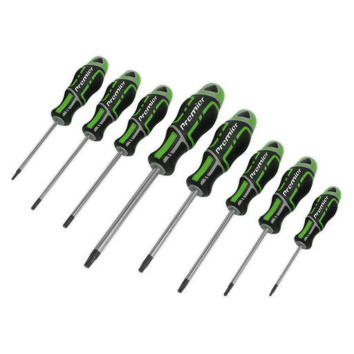 [AK4323HV] Premier GripMAX® Security TRX-Star* Screwdriver Set 8pc - Hi-Vis Green
