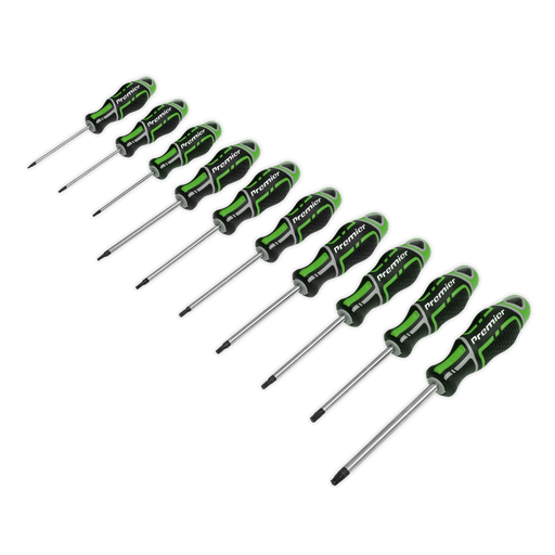 [AK4324HV] Premier GripMAX® TRX-Star* Screwdriver Set 10pc - Hi-Vis Green