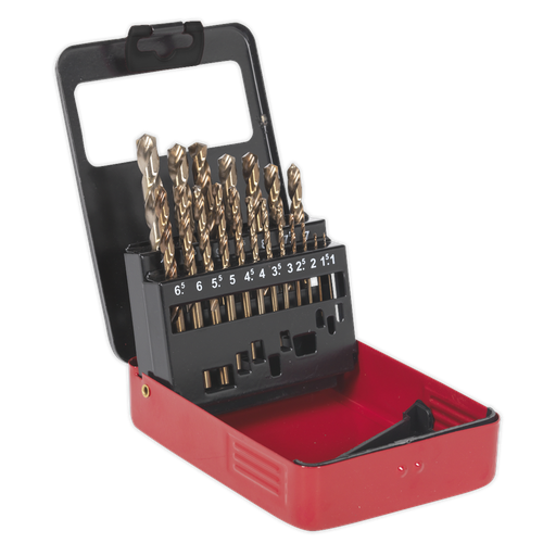 [AK4701] HSS Cobalt Fully Ground Drill Bit Set 19pc