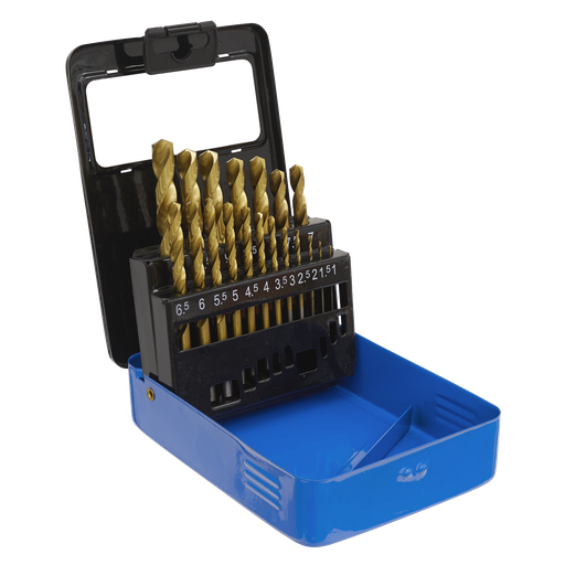 [AK4719] HSS Fully Ground Drill Bit Set 19pc - DIN 338