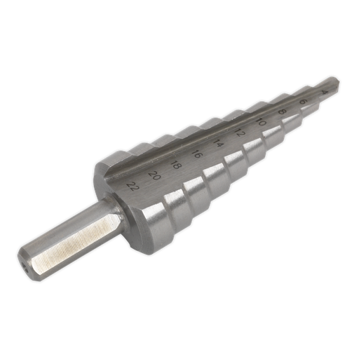 [AK4744] Double Flute HSS 4341 Step Drill Bit 4-22mm