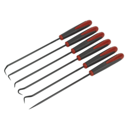 [AK5215] Sealey Extra-Long Pick & Hook Set 6pc