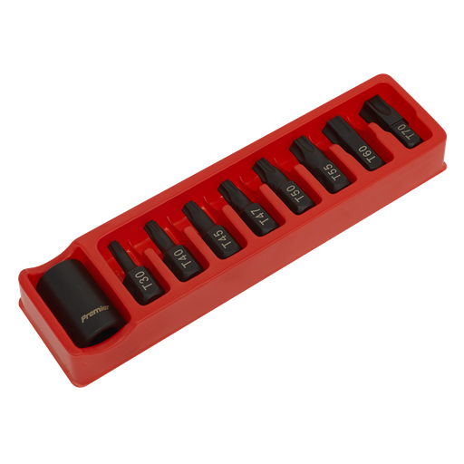 [AK5610] Premier TRX-Star* Impact Bit & Holder Set 1/2"Sq Drive 9pc