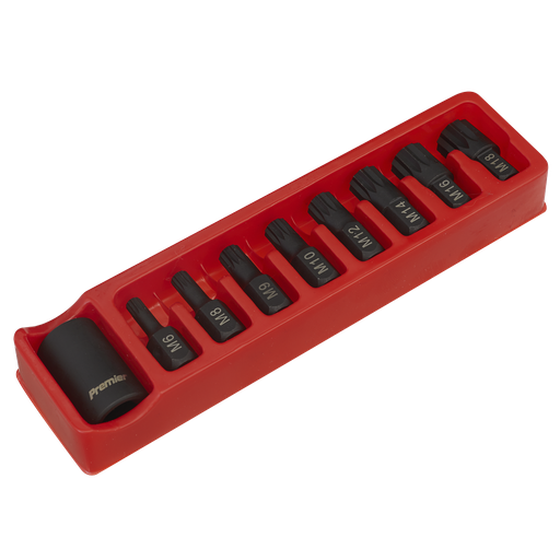 [AK5611] Premier Spline Impact Bit & Holder Set 1/2"Sq Drive 9pc