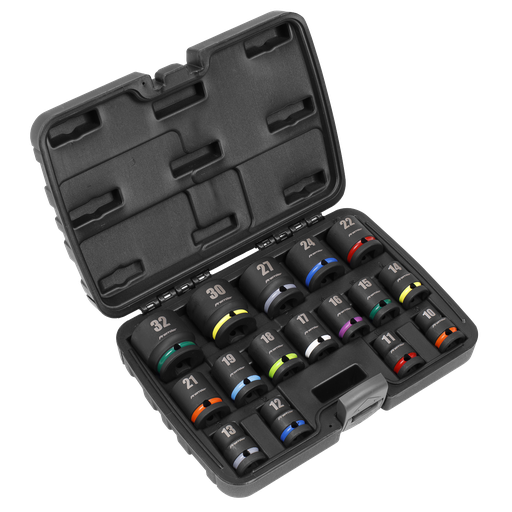 [AK5625M] Premier Impact Socket Set 1/2"Sq Drive 16pc