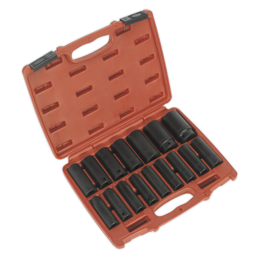 [AK5816M] Premier Deep Impact Socket Set 1/2"Sq Drive 16pc