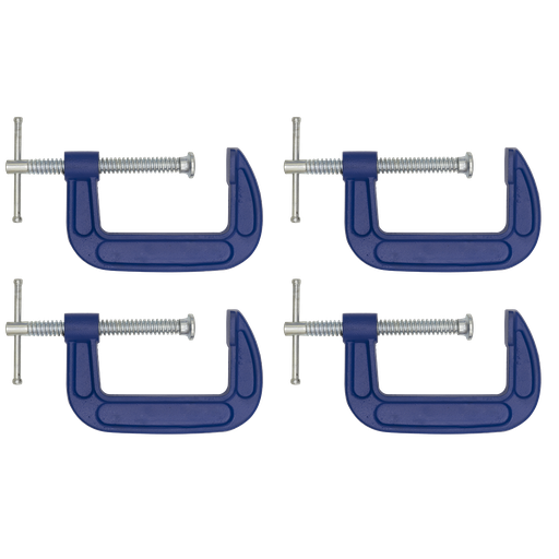 [AK60034] Sealey G-Clamp Set 75mm 4pc
