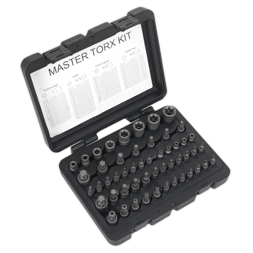 [AK6199] Premier TRX-Star* Master Socket Set 52pc 1/4", 3/8" & 1/2"Sq Drive 52pc