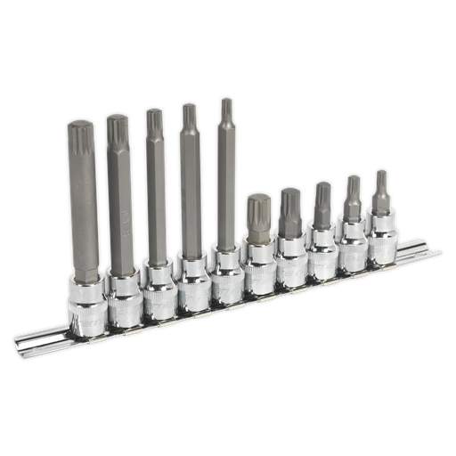 [AK6216] Premier Spline Socket Bit Set 3/8"Sq Drive 10pc