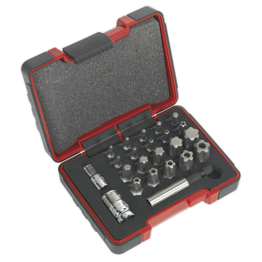 [AK6226] Premier TRX-P* & TRX-TS* Security Bit Set 1/4" & 3/8"Sq Drive 23pc
