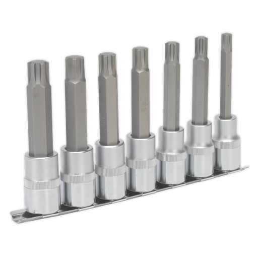 [AK6235] Premier Ribe Socket Bit Set 1/2"Sq Drive 100mm 7pc