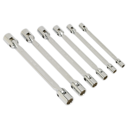 [AK635] Premier Double Flexi-Head Socket Spanner Set 6pc
