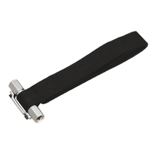 [AK6403] Sealey Oil Filter Strap Wrench 3/8" & 1/2"Sq Drive 300mm Capacity