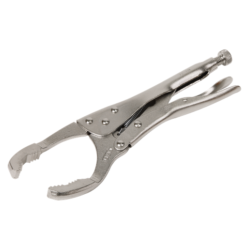 [AK6423] Sealey Angled Oil Filter Locking Pliers 45-130mm Capacity