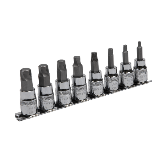 [AK65601] Premier Lock-On™ Hex Socket Bit Set 3/8"Sq Drive 8pc
