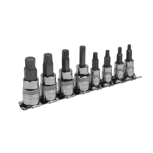 [AK65602] Premier Imperial Lock-On™ Hex Socket Bit Set 1/4" & 3/8"Sq Drive 8pc