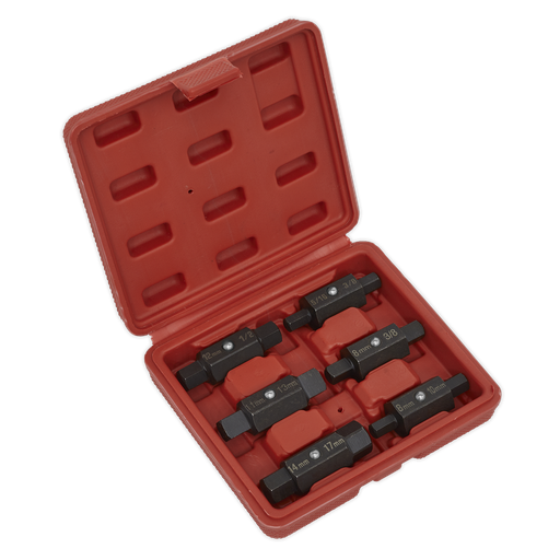 [AK658] Double End Oil Drain Plug Key Set 6pc