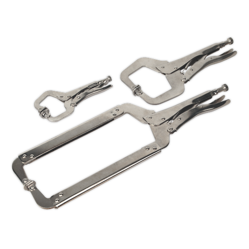 [AK66] Premier Locking C-Clamp Set 3pc