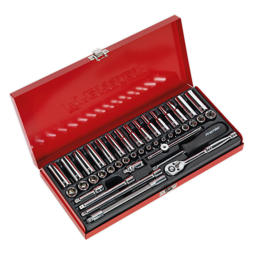 [AK690] Premier Metric/Imperial Socket Set 1/4"Sq Drive 41pc