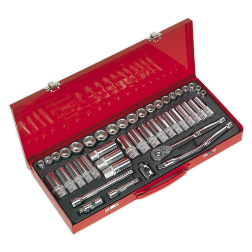 [AK692] Premier Metric/Imperial Socket Set 3/8"Sq Drive 45pc