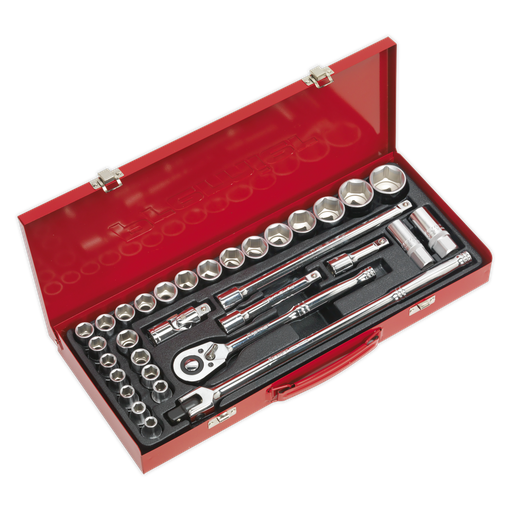 [AK693] Premier Metric/Imperial Socket Set 1/2"Sq Drive 32pc
