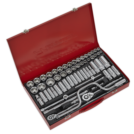 [AK694] Premier Metric/Imperial/Whitworth Socket Set 3/8" & 1/2"Sq Drive 64pc