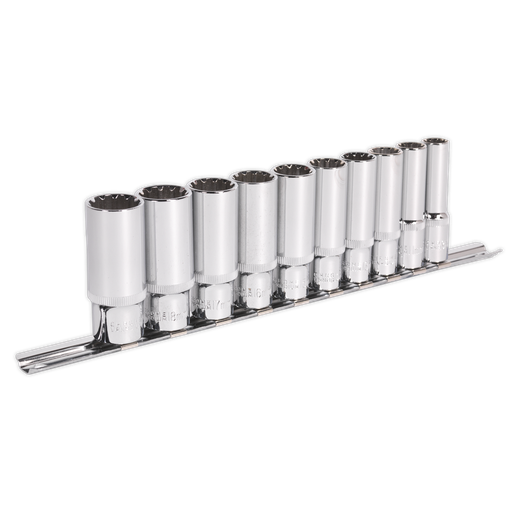[AK69910D] Premier Total Drive® Deep Socket Set 3/8"Sq Drive 10pc
