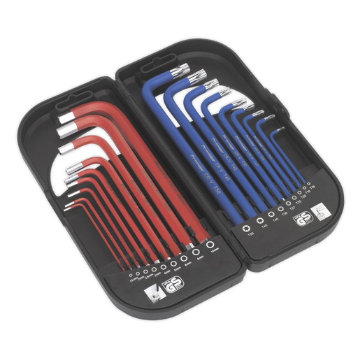 [AK7176] Premier Long Anti-Slip TRX-Star* & Ball-End Hex Key Set 18pc