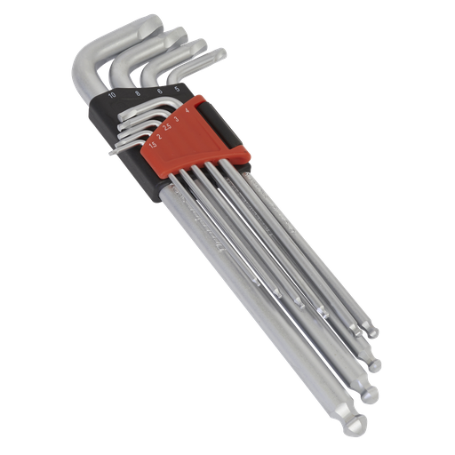 [AK7180] Premier Lock-On™ Extra-Long Ball-End Hex Key Set 9pc