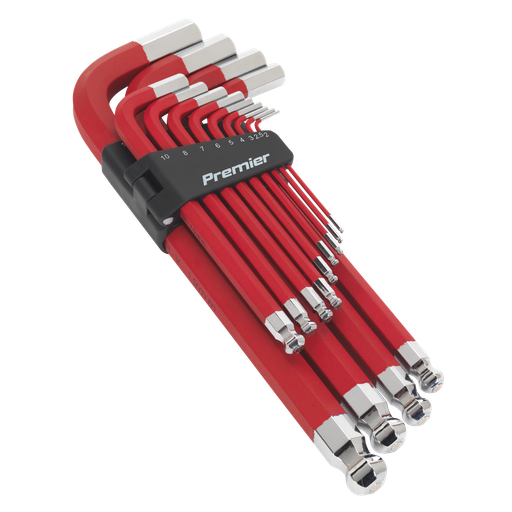 [AK7187] Premier Jumbo Anti-Slip Ball-End Hex Key Set 13pc