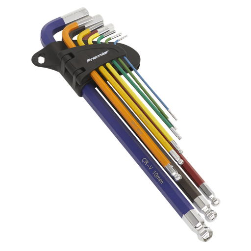 [AK7191] Premier Extra-Long Ball-End Hex Key Set 9pc
