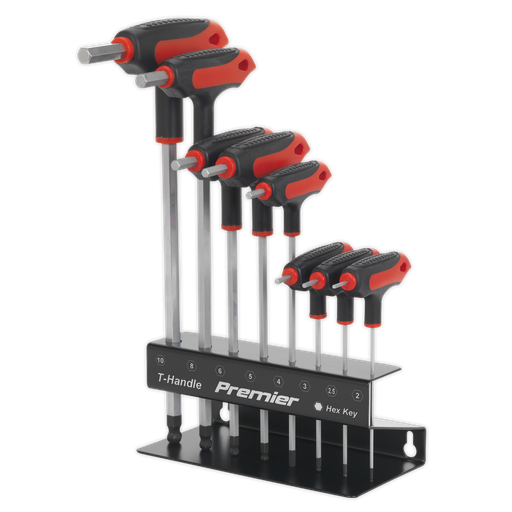 [AK7195] Premier T-Handle Ball-End Hex Key Set 8pc