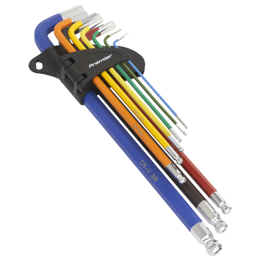 [AK7198] Premier Imperial Extra-Long Ball-End Hex Key Set 9pc
