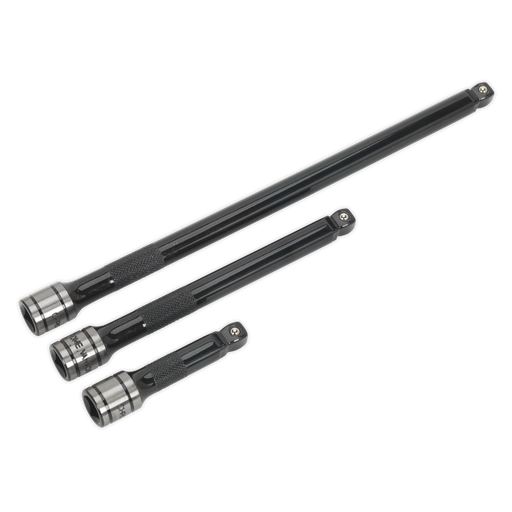 [AK7691] Premier Black Wobble/Rigid Extension Bar Set 3/8"Sq Drive 3pc