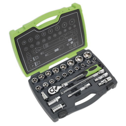 [AK7961] Premier Socket Set 1/2"Sq Drive 26pc