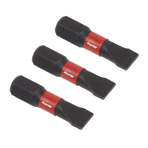 [AK8203] Premier Slotted Impact Power Tool Bits 6.5 x 25mm 3pc