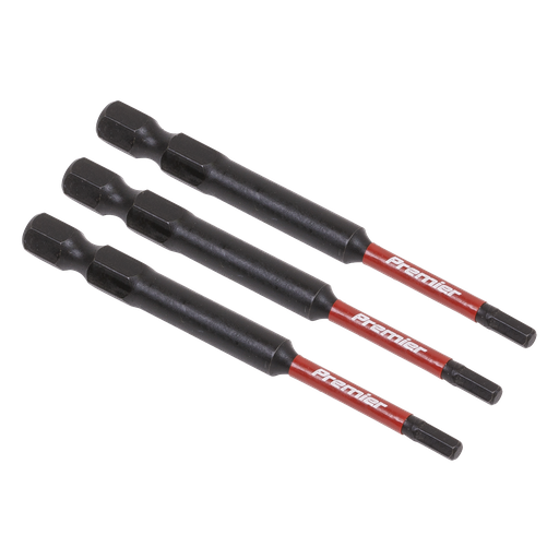 [AK8261] Premier Hex Impact Power Tool Bits 3 x 75mm 3pc