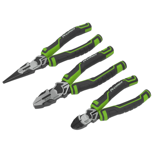 [AK8376HV] Premier High Leverage Pliers Set 3pc - Green