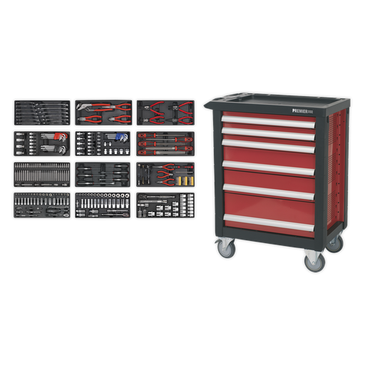 [AP2406TBTC01] Premier™ Rollcab 6 Drawer with 298pc Tool Kit